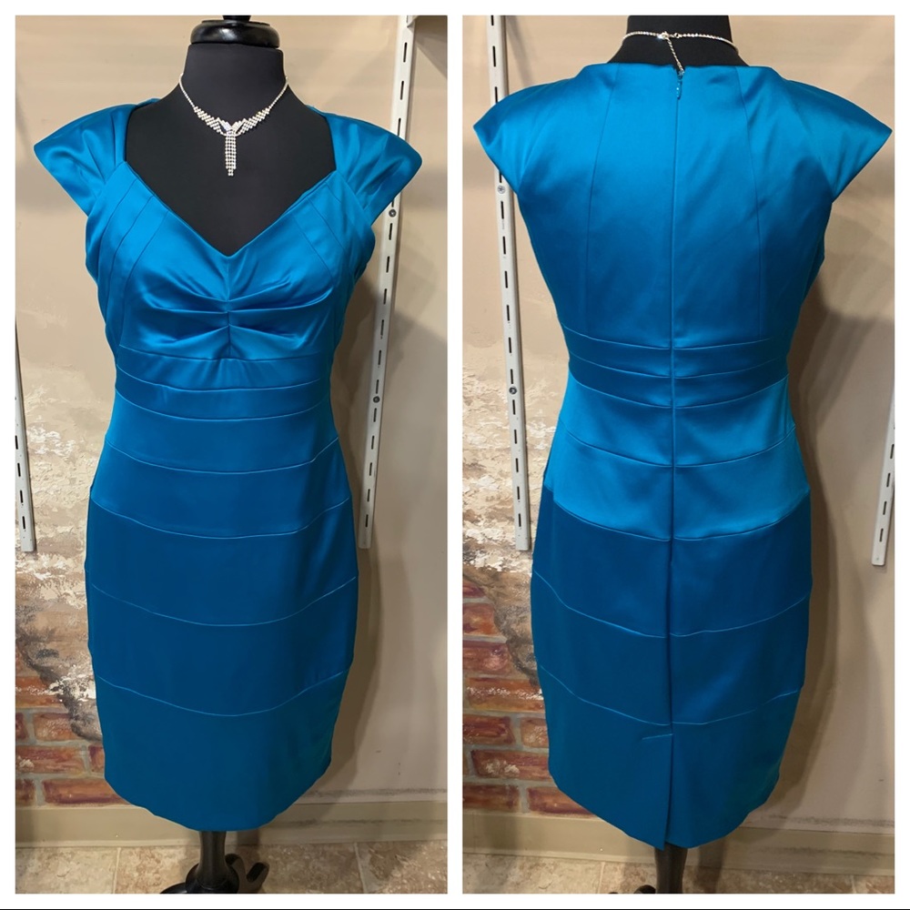 2 for $20🍒 ☀️Satin Teal Dress☀️